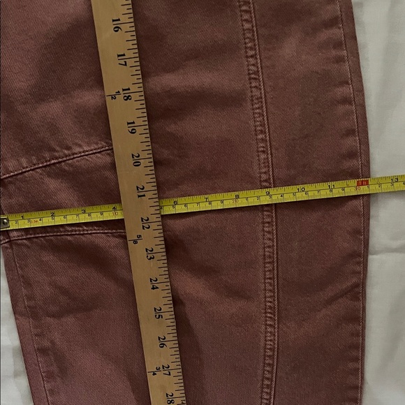 Free People We The Free Good Luck Mid-Rise Barrel Jeans Sunsetter/Rose NWT - Picture 6 of 14